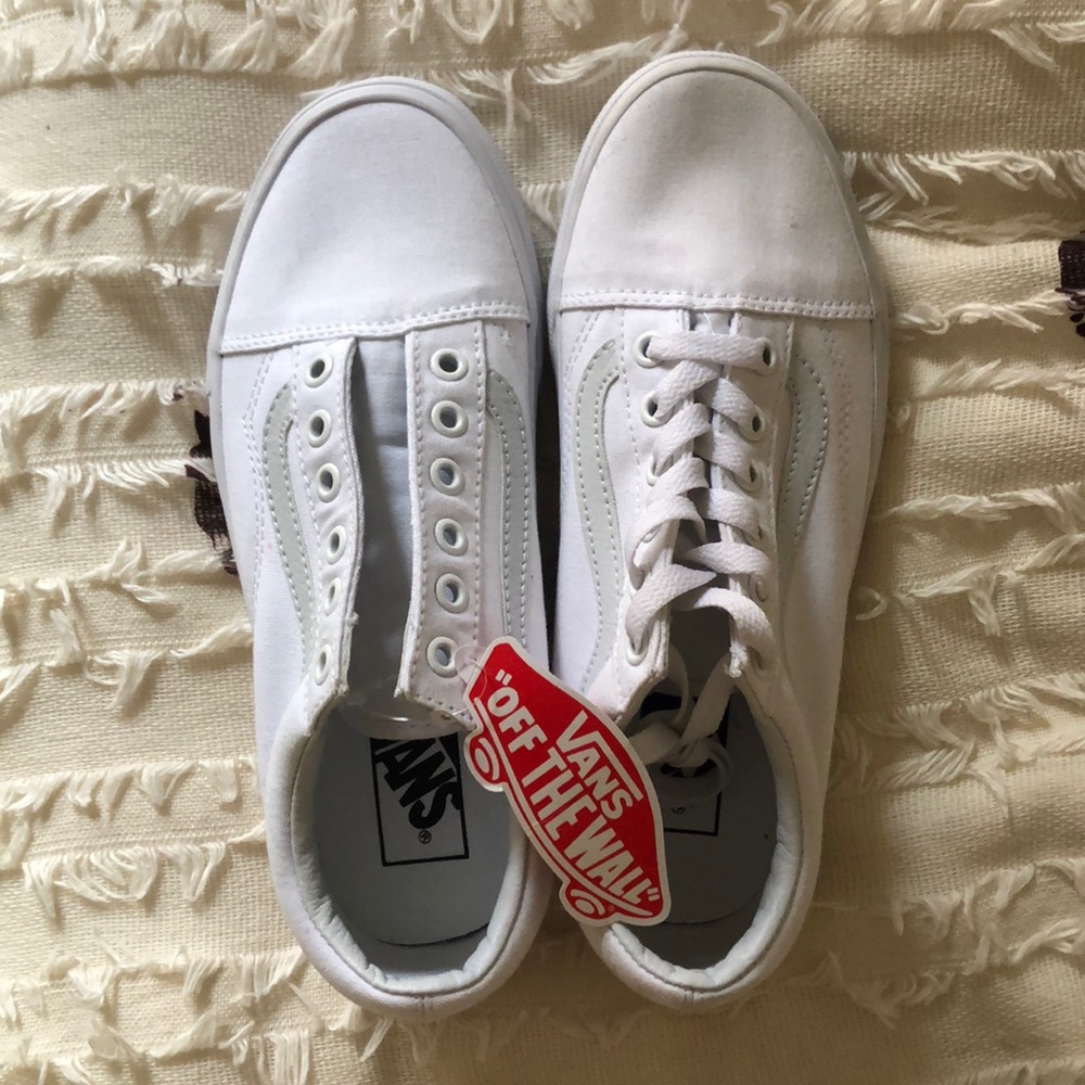 New White old skool vans